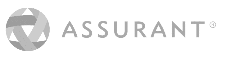 A gray background with the word assure in it.