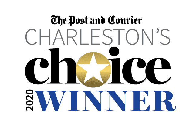 A star is on the logo of charleston 's choice winner.